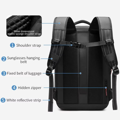 Ultimate Biker Backpack - Expandable & Vacuum Compression Pack for Riders