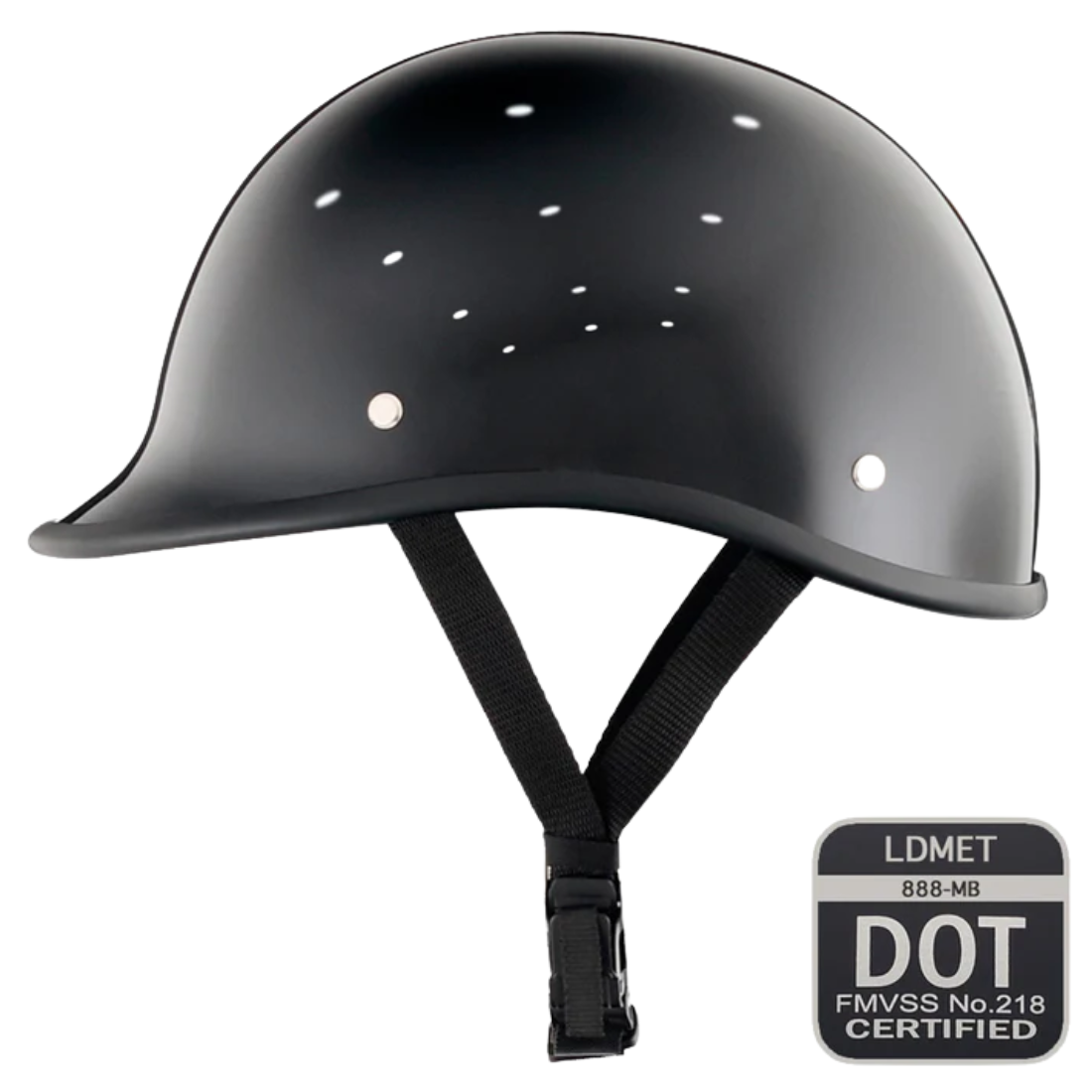 Vintage Low-Profile Polo Half Helmet | DOT Certified