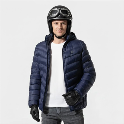 BikerZoneZ™ Multi-level Heated Puffer Jacket | 360° Warmth Technology