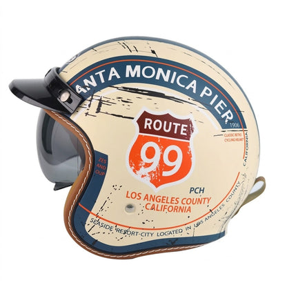 Low Profile Retro Open Face Helmet – DOT Approved