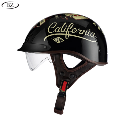 Old School Rider Half-Face Helmet - DOT Approved