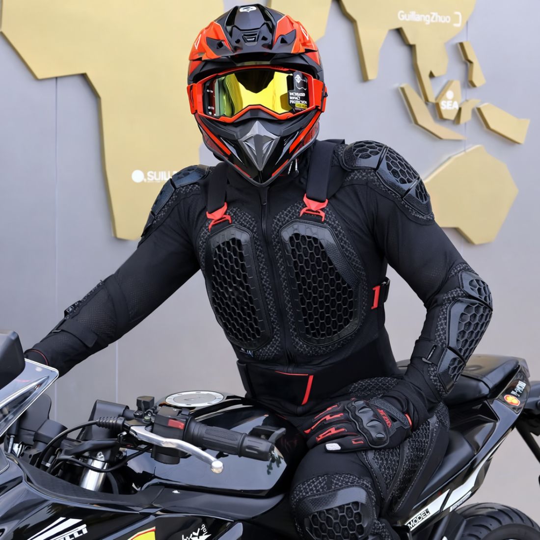 BikerZoneZ CE Full-Body Motorcycle Armor Suit