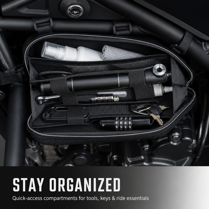 BikerZonez Low Profile Hard Shell Motorcycle Side Bag