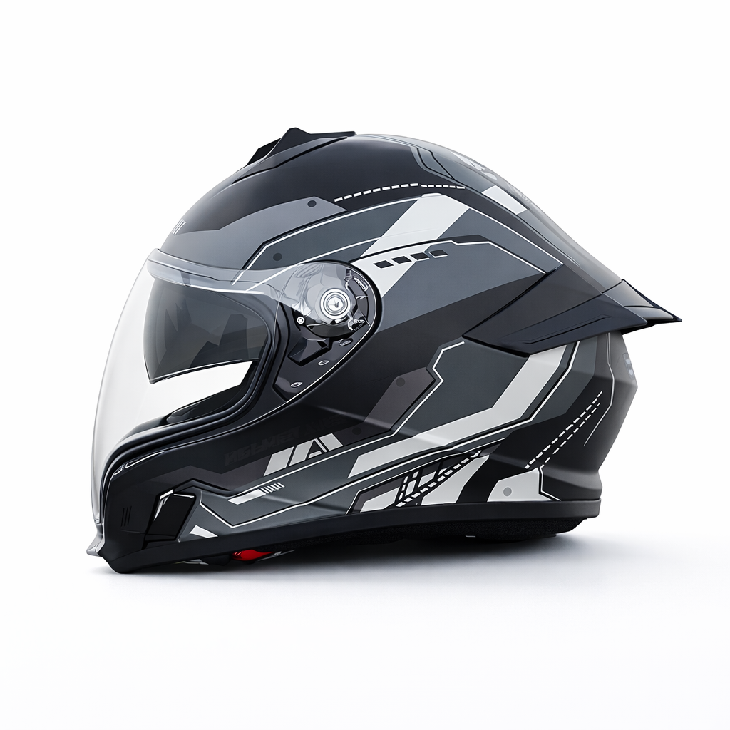Unisex Full-Face Motorcycle Helmet Certified to DOT & ECE Standards