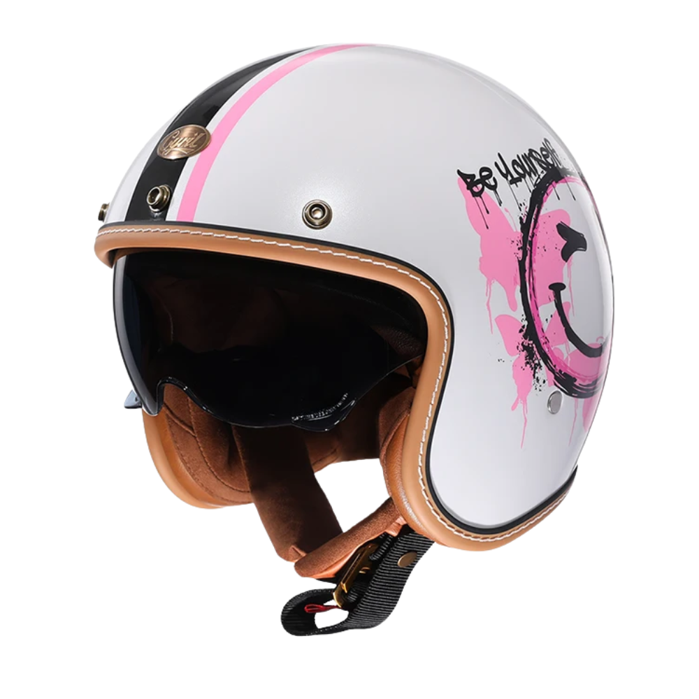 CYRIL B206 Retro Open Face Helmet – DOT & ECE Approved
