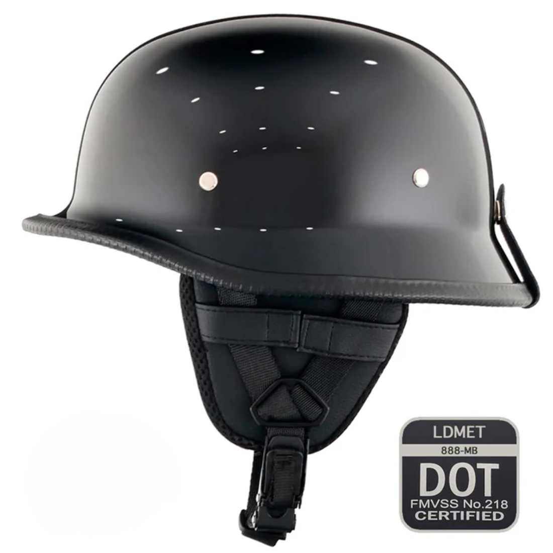 Vintage German Half Helmet | DOT Certified