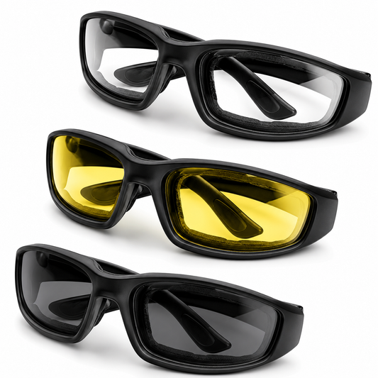 BikerZoneZ RoadVision 4-Lens Riding Glasses
