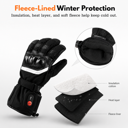 Rider’s Gift Heated Motorcycle Gloves - Full-Hand Warmth