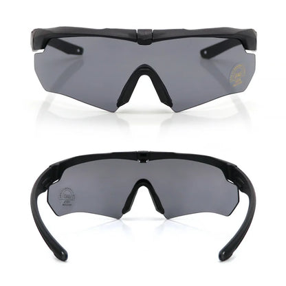 BSG04 Polarized Tactical 3 Lens Set Glasses Outdoor Sports Windproof Dustproof