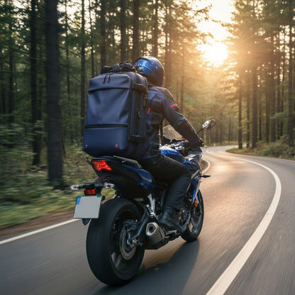 Ultimate Biker Backpack - Expandable & Vacuum Compression Pack for Riders