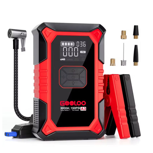 GOOLOO A3 3000A Jump Starter with Air Compressor