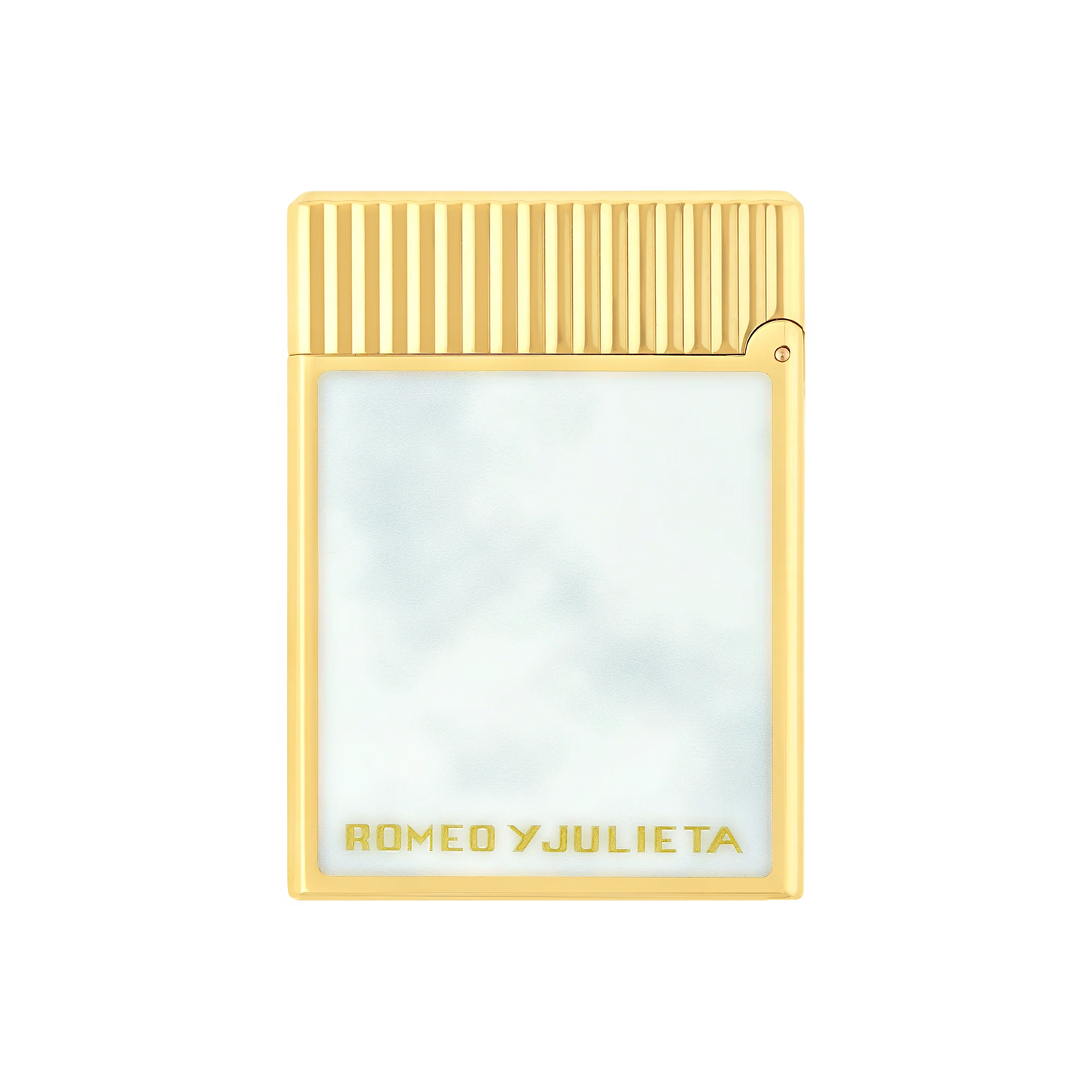 French White Enamel Gold Lighter – Special Edition