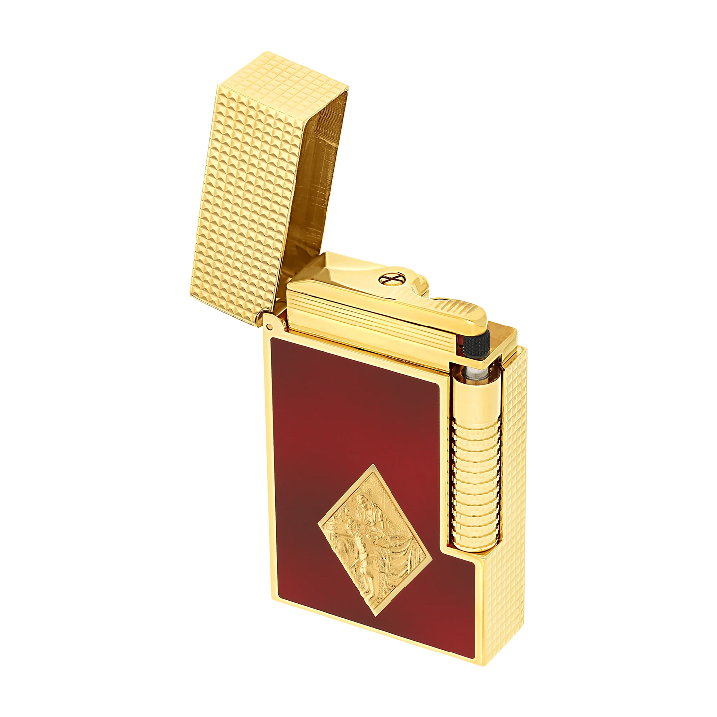 French Red Enamel Gold Lighter – Special Edition