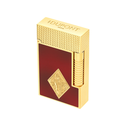 French Red Enamel Gold Lighter – Special Edition