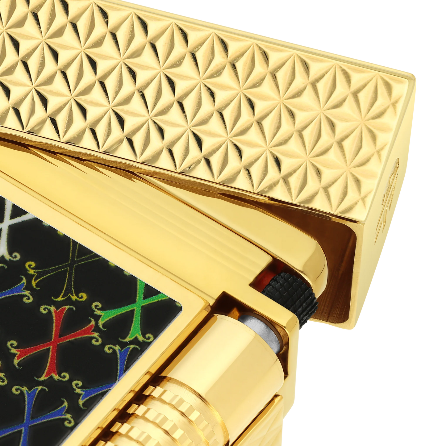 French Royal Crest Multicolor Gold Lighter – Gold Edition