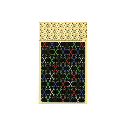 French Royal Crest Multicolor Gold Lighter – Gold Edition