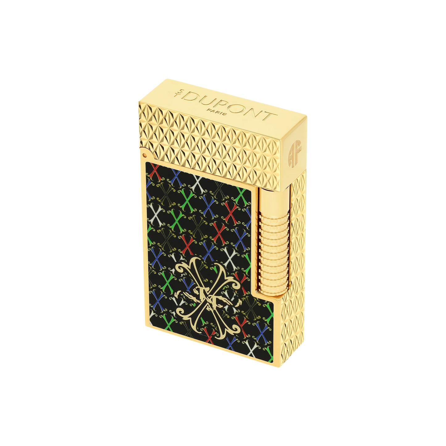 French Royal Crest Multicolor Gold Lighter – Gold Edition