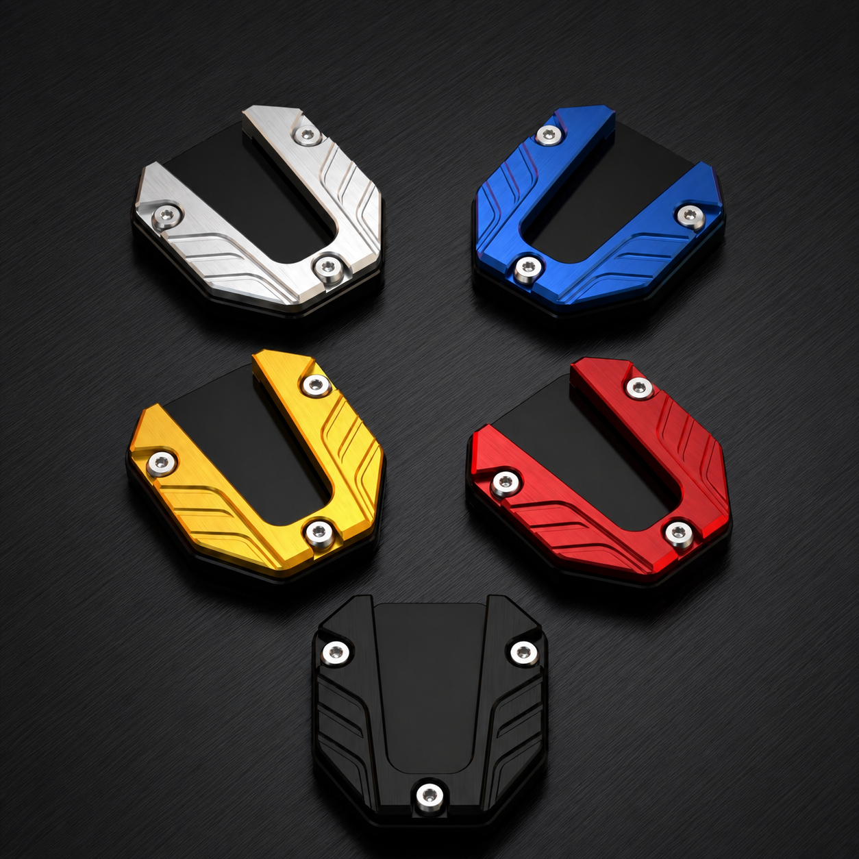 BikerZoneZ Motorcycle Kickstand Pad