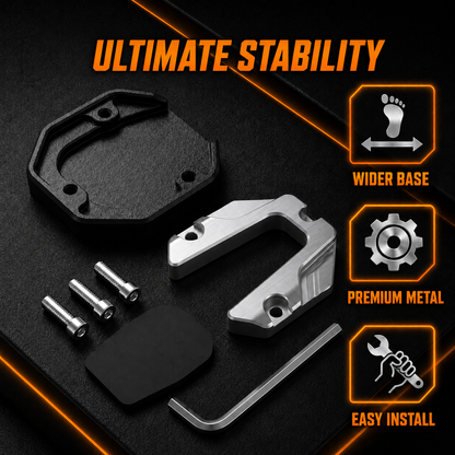 BikerZoneZ Motorcycle Kickstand Pad