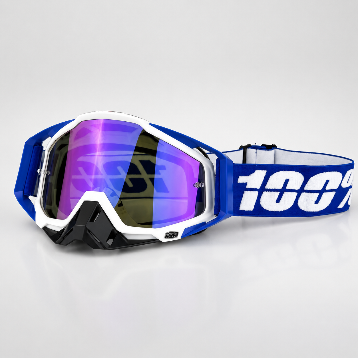 BikerZoneZ TrailShield MX Goggles – UV400 Anti-Fog Off-Road Riding Goggles