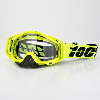 BikerZoneZ TrailShield MX Goggles – UV400 Anti-Fog Off-Road Riding Goggles