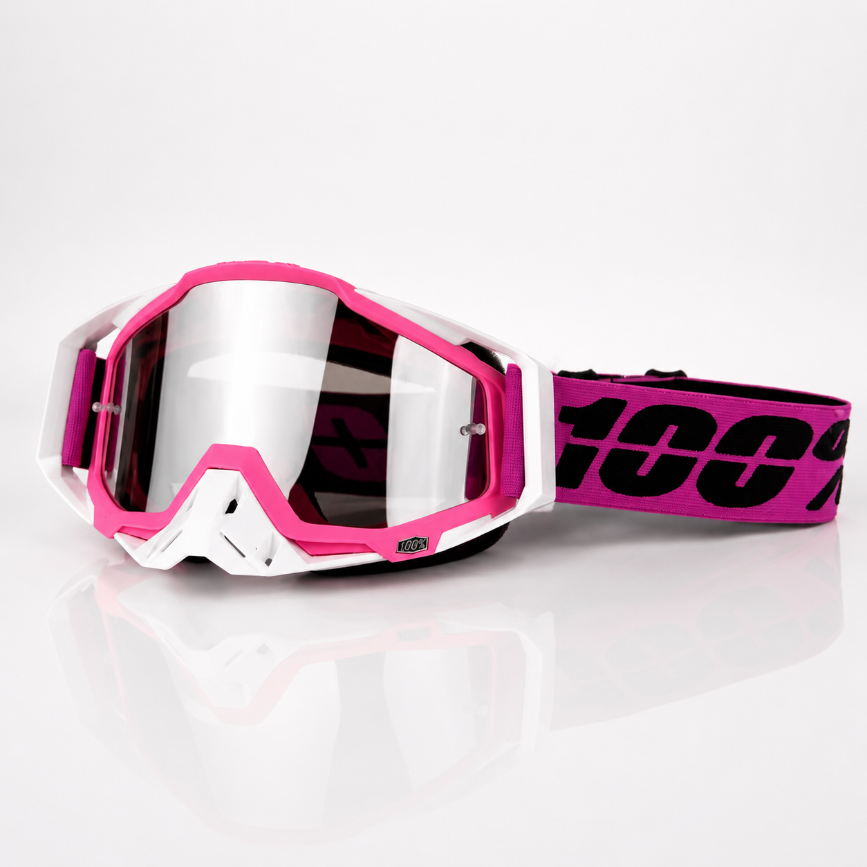 BikerZoneZ TrailShield MX Goggles – UV400 Anti-Fog Off-Road Riding Goggles