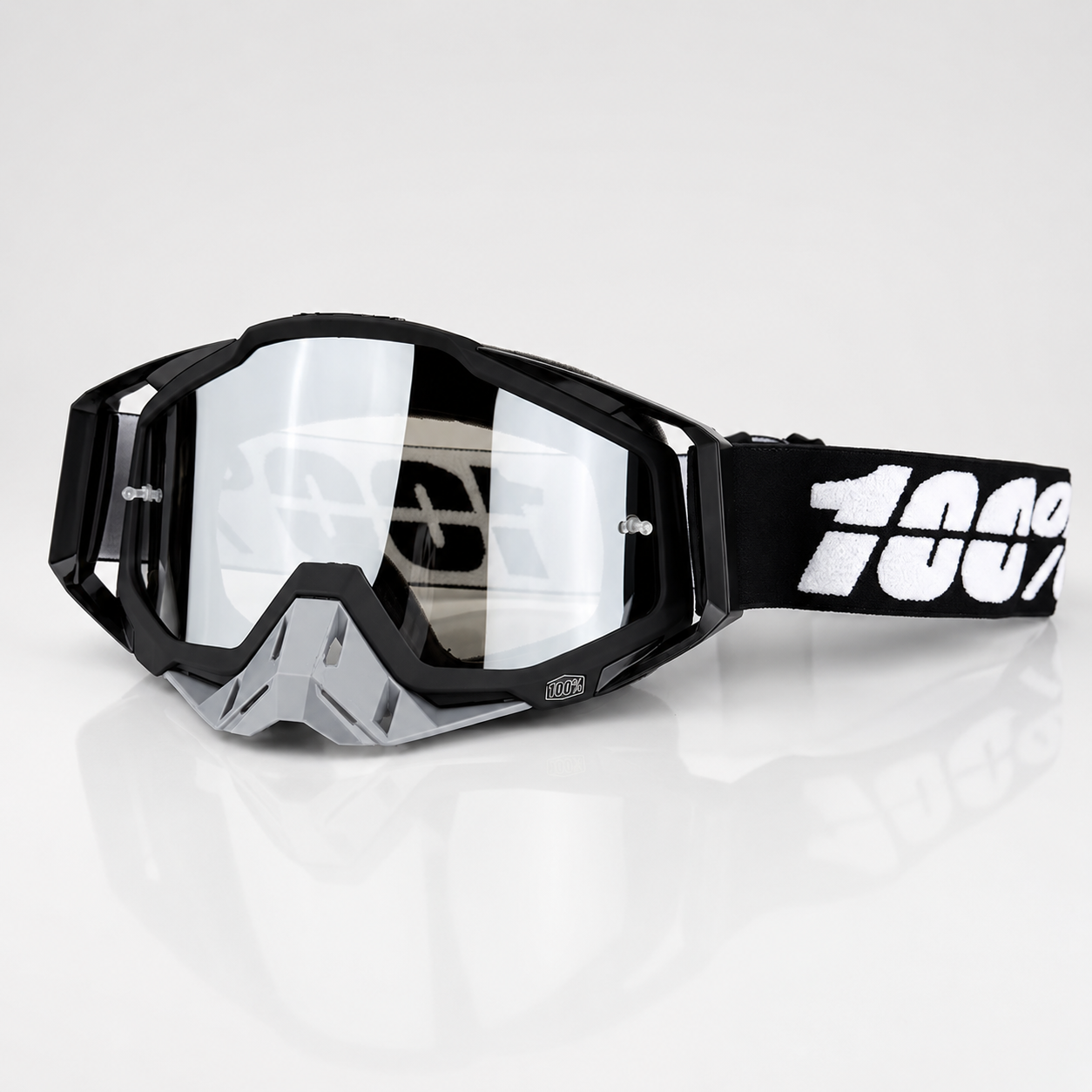 BikerZoneZ TrailShield MX Goggles – UV400 Anti-Fog Off-Road Riding Goggles