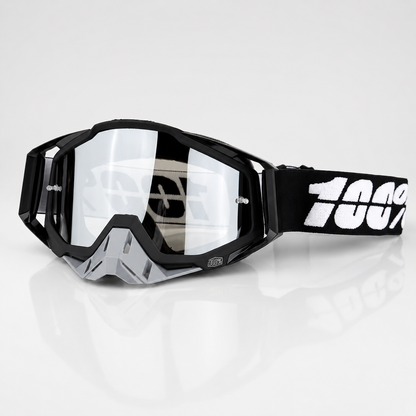 BikerZoneZ TrailShield MX Goggles – UV400 Anti-Fog Off-Road Riding Goggles