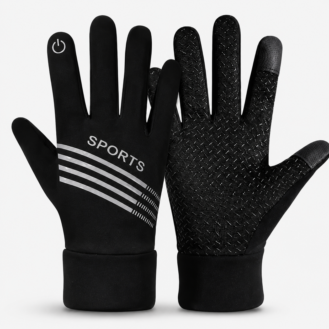 BikerZoneZ™ FrostGrip Thermal Touchscreen Riding Gloves
