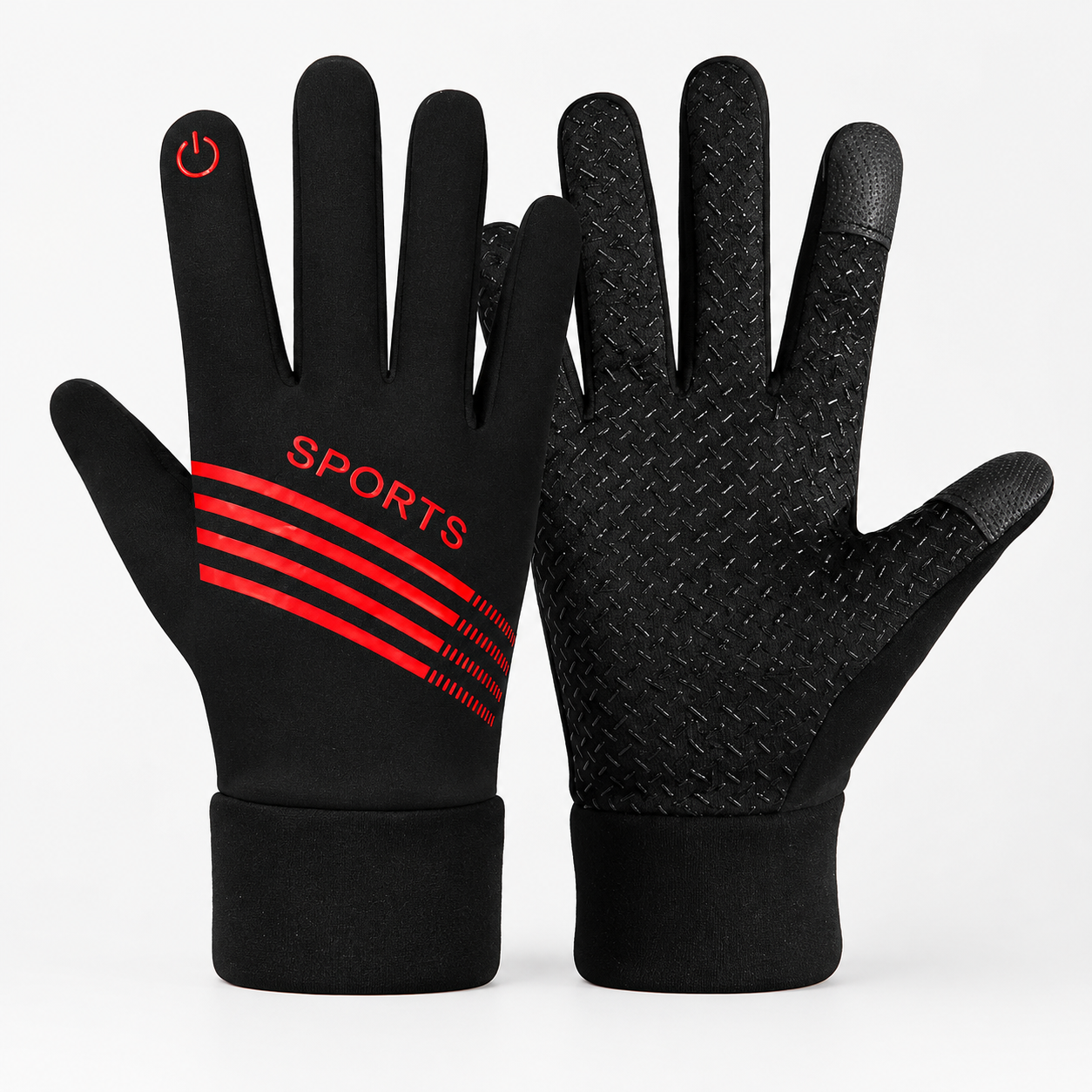 BikerZoneZ™ FrostGrip Thermal Touchscreen Riding Gloves