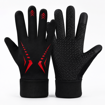 BikerZoneZ™ FrostGrip Thermal Touchscreen Riding Gloves