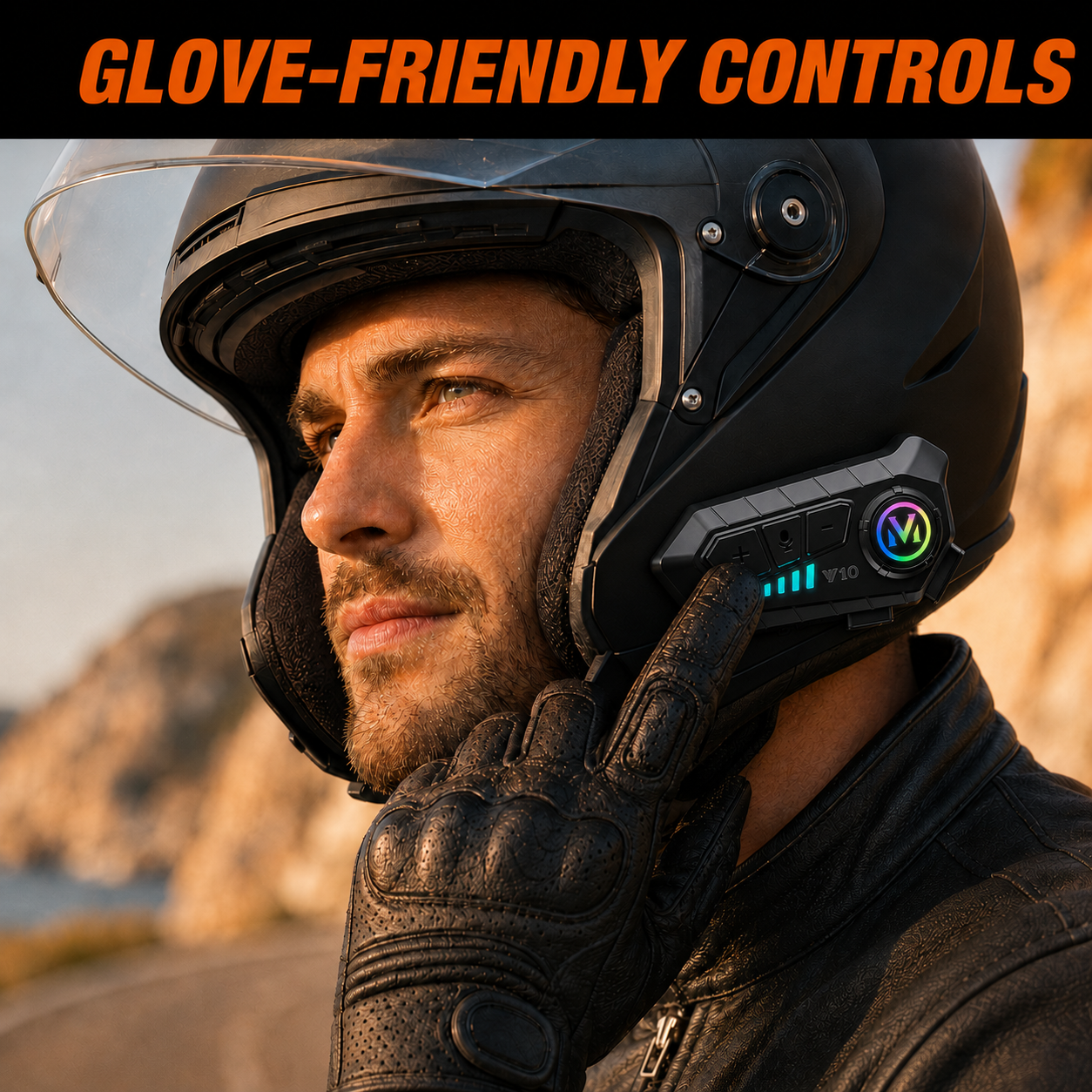 BikerZoneZ RoadSound Pro Helmet Intercom