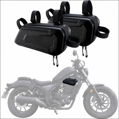 BikerZonez Low Profile Hard Shell Motorcycle Side Bag