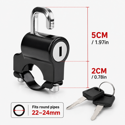 BikerZoneZ Motorcycle Helmet Lock