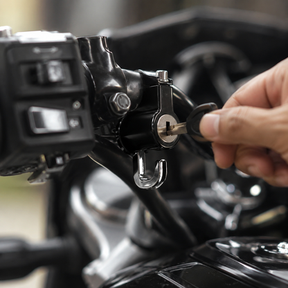 BikerZoneZ Motorcycle Helmet Lock