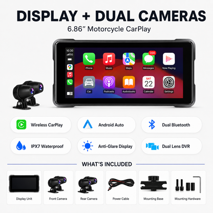 BikerZonez 6.86” Motorcycle CarPlay