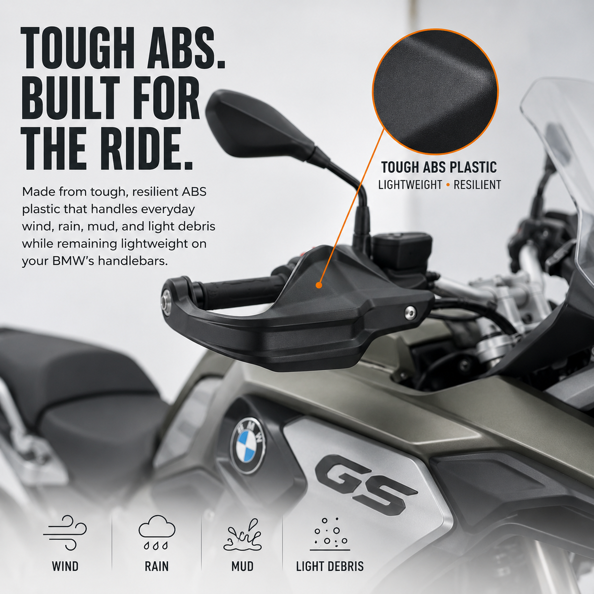 BikerZoneZ Handguard Wind Deflector BMW