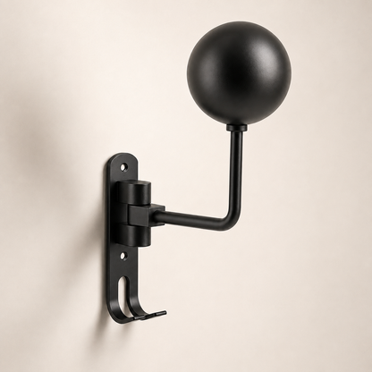 BikerZonez 180° Swivel Wall-Mounted Helmet Holder