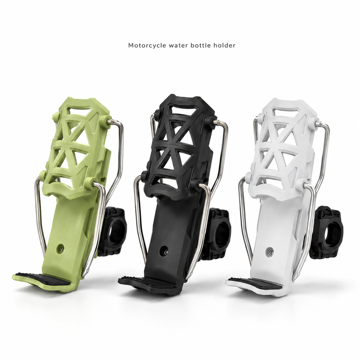 BikerZoneZ Adjustable Motorcycle Water Bottle Holder