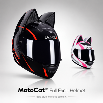 BikerZoneZ MotoCat™ Full Face Helmet
