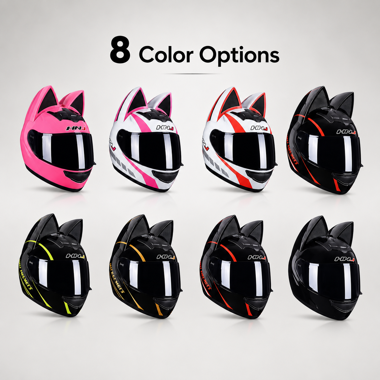 BikerZoneZ MotoCat™ Full Face Helmet