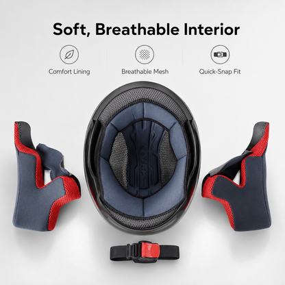 BikerZoneZ MotoCat™ Full Face Helmet