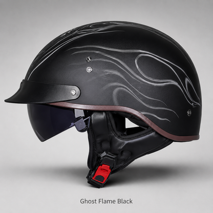 BikerZoneZ IronClassic™ German-Style Half Helmet
