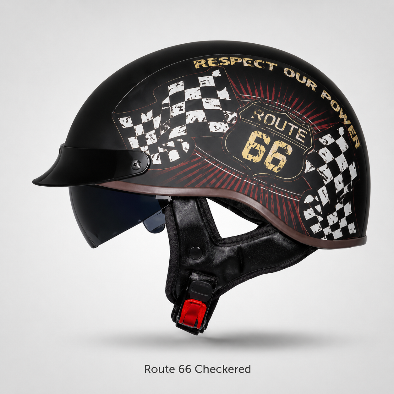 BikerZoneZ IronClassic™ German-Style Half Helmet
