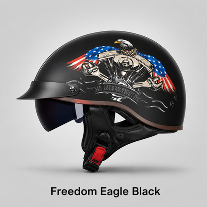 BikerZoneZ IronClassic™ German-Style Half Helmet