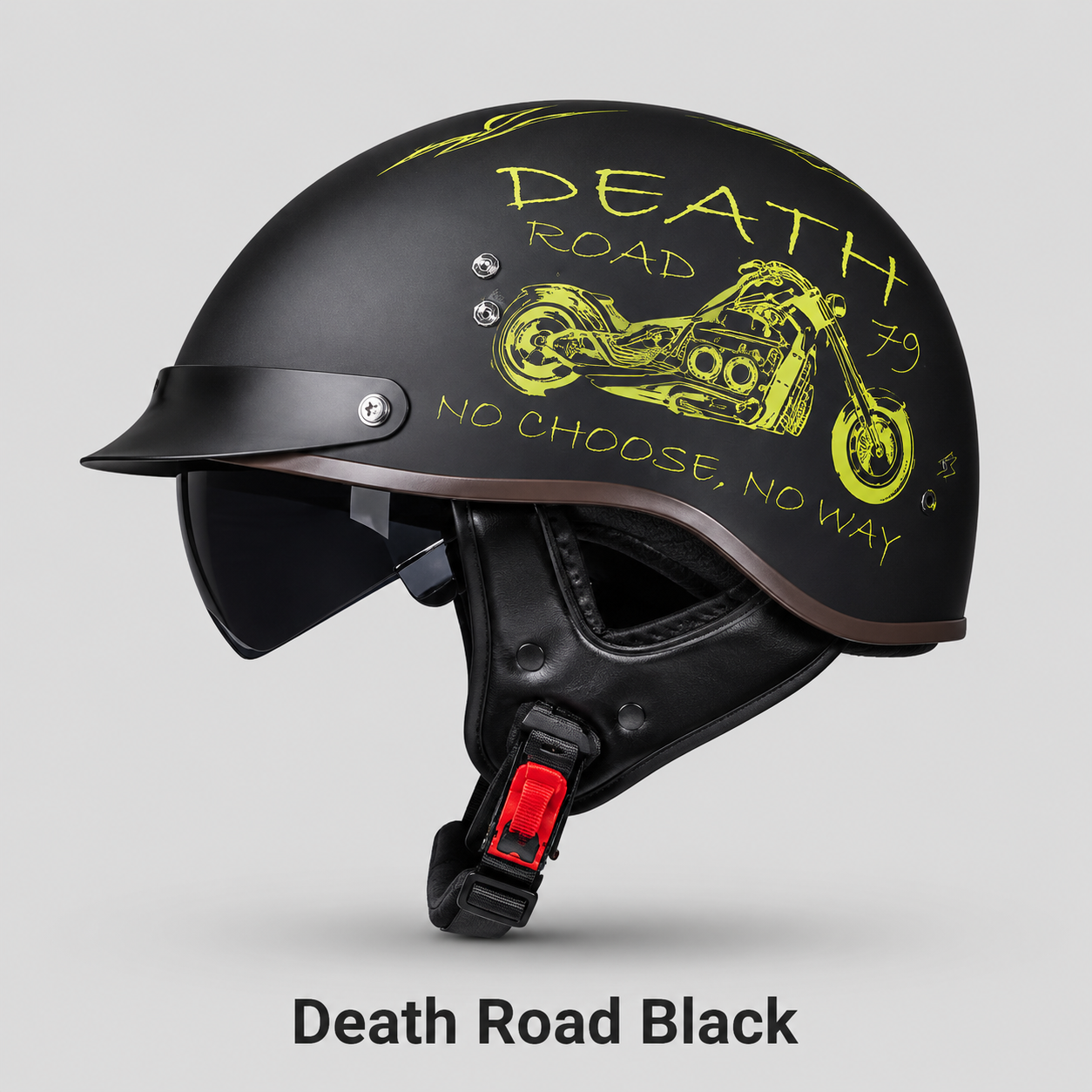 BikerZoneZ IronClassic™ German-Style Half Helmet