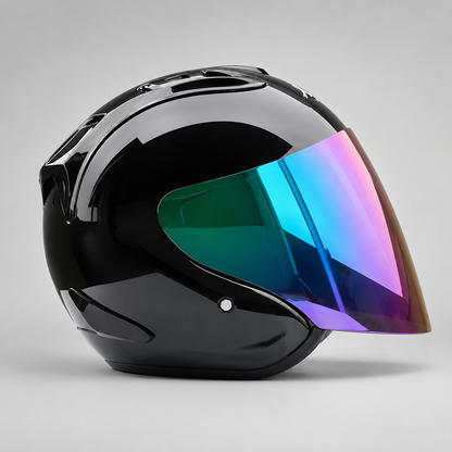 BikerZoneZ Ram-4™ Open Face Half Helmet