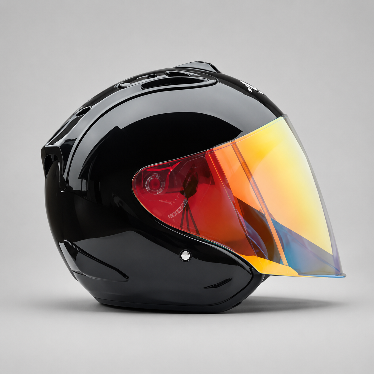 BikerZoneZ Ram-4™ Open Face Half Helmet