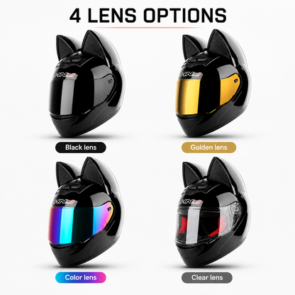 BikerZoneZ MotoCat™ Full Face Helmet