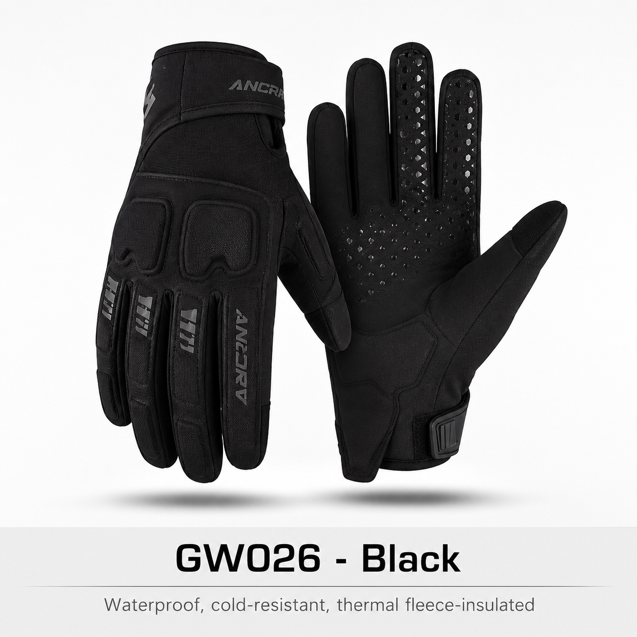 BikerZoneZ FrostGuard Winter Motorcycle Gloves